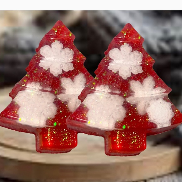 Christmas Tree Soap, Artisian Holiday, Wonderland Party, Christmas Bath Decor - Picture 12 of 14